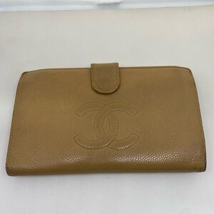 CHANEL Caviar Leather Long Wallet
